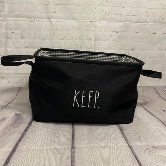 Rae Dunn Collapsible Storage Organizer Basket - Picture 1 of 9